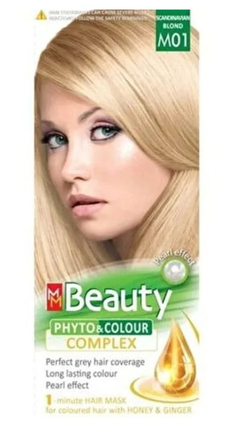 MM Beauty Краска для волос, тон M01 Скандинавский блондин, 125 мл ...