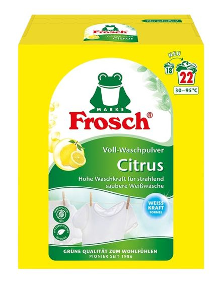 Концентрированный стиральный порошок Цитрус 1,45 кг.Frosch - купить с ...