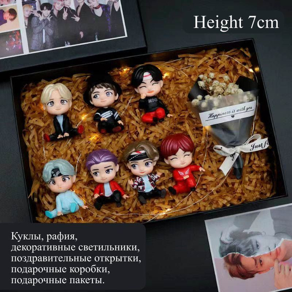 (7 pcs)BTS-BT21 очень милая Кукла - купить с доставкой по выгодным ...