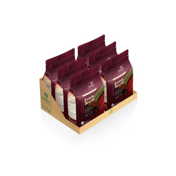 Какао порошок EXTRA BRUTE Cacao Barry 22-24% (6*1 кг) ЗАВОДСКАЯ КОРОБКА ...