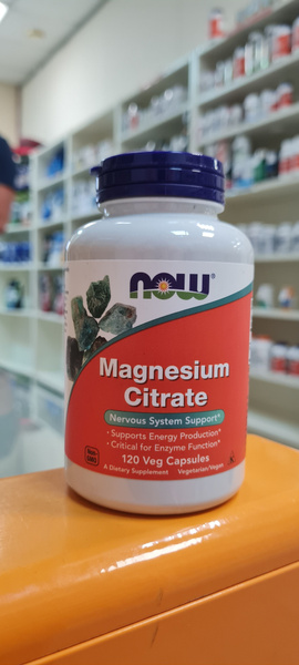 Now Foods Magnesium Citrate, 120 capc, Нау фудс Цитрат магния, 120 ...