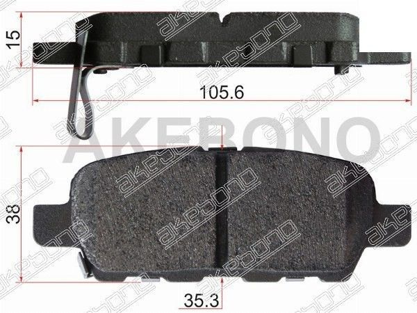 Колодки тормозные (Сзади) Infiniti FX35 02-08 / Nissan Juke 10-20