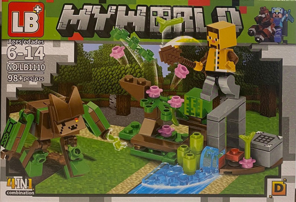 Конструктор LB+/ My World Мини-конструктор Майнкрафт Рекомендовано для ...