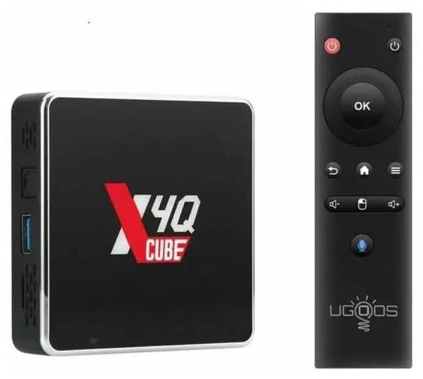 Медиаплеер Ugoos X4Q Cube, HDMI, RJ-45 Ethernet, USB, USB Type-C ...