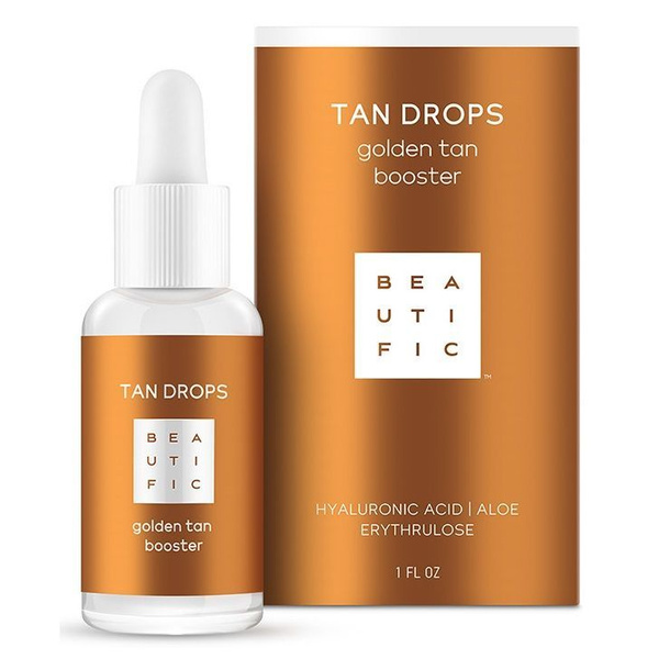 Beautific Капли-концентрат для лица с эффектом загара Tan Drops, 30 мл ...