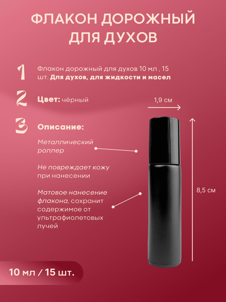 Флакон роллер с металлическим аппликатором - купить с доставкой по ...