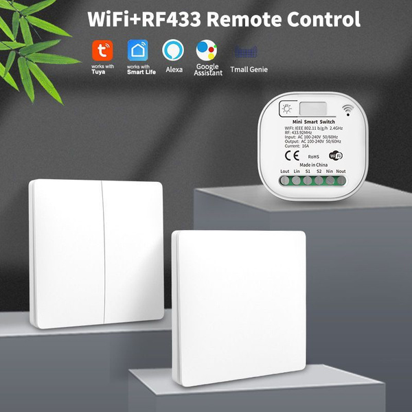 Умный, беспроводной wifi выключатель с реле с Алисой, Марусей, Google ...