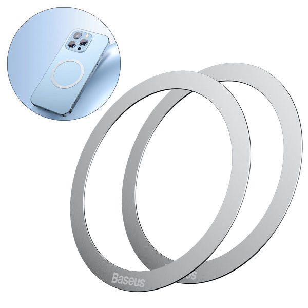 Магнитное металлическое кольцо MagSafe Baseus Halo Series Magnetic ...