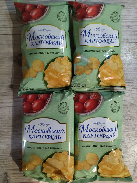 Чипсы Московский Картофель Маринованные томаты 60г 4 шт - купить с ...