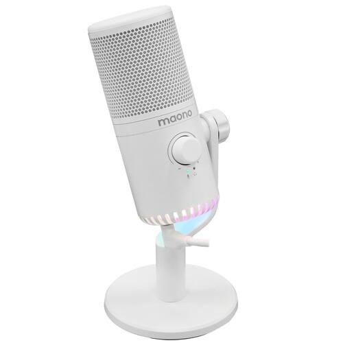 Микрофон MAONO Maono DM30 белый, проводной, настольный, -2 дБ, от 20 Гц ...