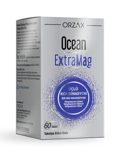 ORZAX OCEAN EXTRAMG 60 tablets/ ОРЗАКС ОКЕАН Магний обогащенный 60 ...