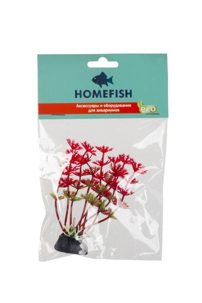 Homefish Бетта амбулия, растение для аквариума пластиковое с грузом, 10 ...