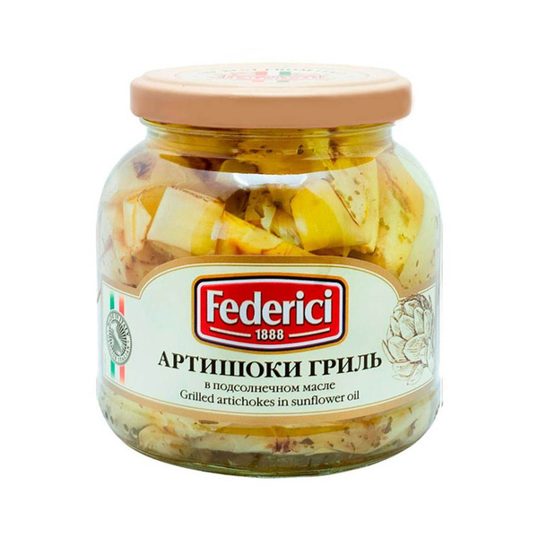 Артишоки Federici гриль в подсолнечном масле консервированные, 280г ...