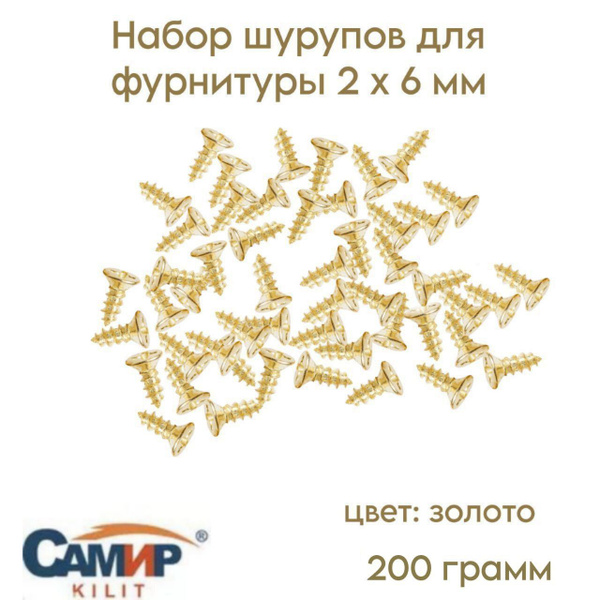 Шуруп 2 x 6 мм 1800 шт. - купить по выгодной цене в интернет-магазине ...