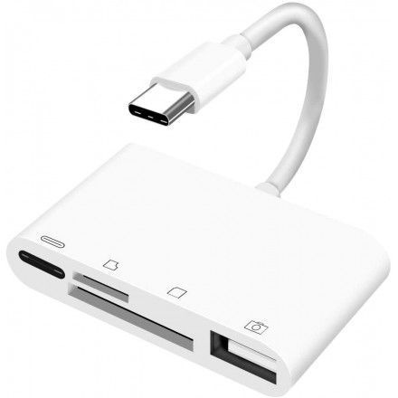 Внешний картридер USB Type-C -> USB+USB-C+SD/microSDCard - купить с ...