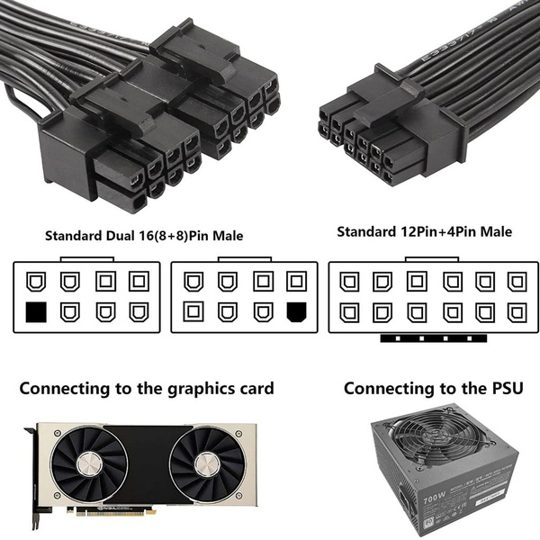 Разъем CPU 8Pin для подключения 12VHPWR PCIE5.0 к 16-контактному 12 ...