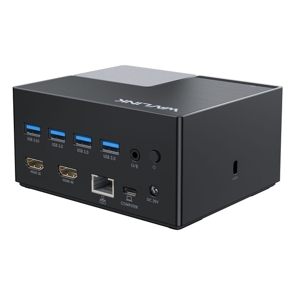 Универсальная док-станция для ноутбука Wavlink USB-C10 в 1 с двумя ...