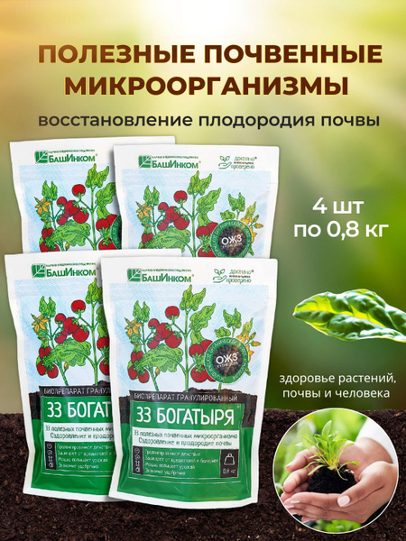 33 Богатыря Удобрения для растений и почвы гранулированый - купить с ...