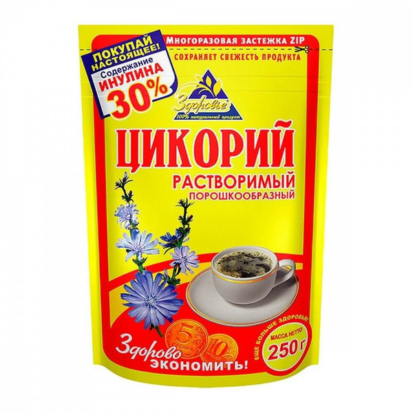Цикорий "Здоровье" порошок пакет 250г/12 - купить с доставкой по ...