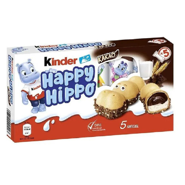 Конфеты Kinder Happy Hippo Cacao 104гр - купить с доставкой по выгодным ...