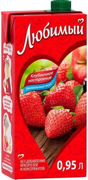 Сок Добрый Клубника, 1 л., 12 шт. - купить с доставкой по выгодным ...