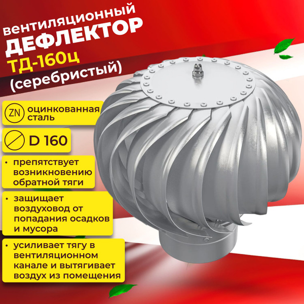 Вентиляционный дефлектор ТД-160ц ERA, турбодефлектор фланец D160 ...