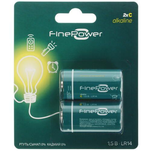 Батарейка щелочная FinePower-C - купить с доставкой по выгодным ценам в ...