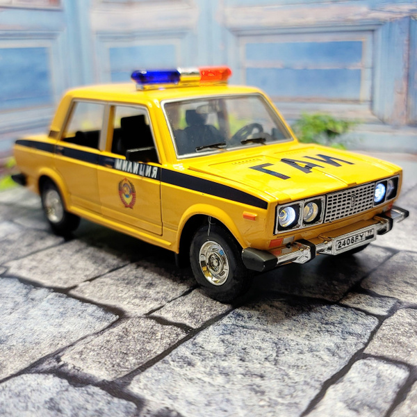 Металлическая инерционная машинка ВАЗ 2106 Жигули (Лада), масштаб 1:24 ...