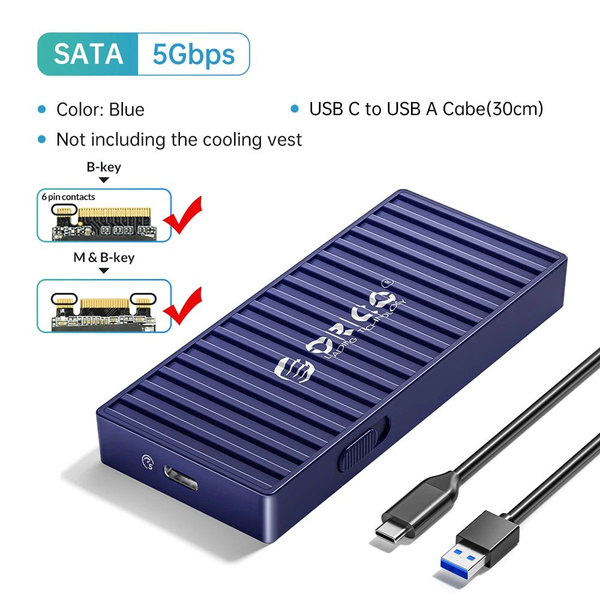 ORICO ssd nvme m2 Корпус Контейнерный дизайн 10 Гбит/с M2 SATA SSD ...