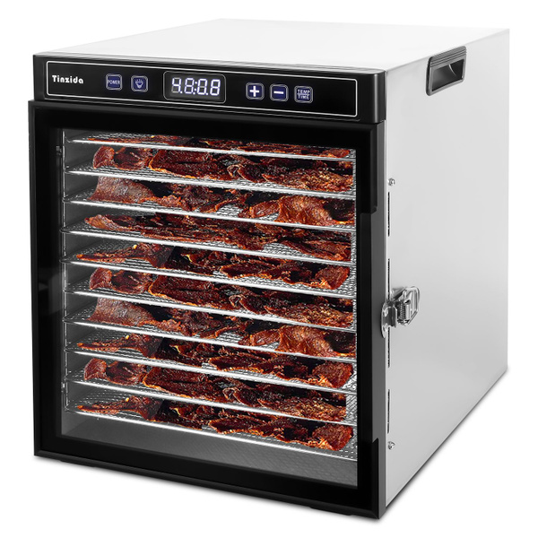 Сушилка для овощей, фруктов и мяса TZD-10C, 10 поддонов, 5 лотки для ...