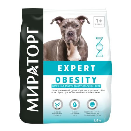 Полнорационный сухой корм Expert Obesity для взрослых собак всех пород ...