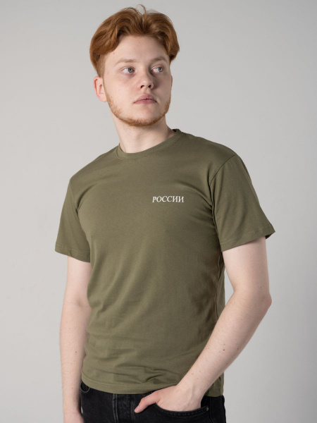 Футболка ПОЛИГОН, размер 48, цвет хаки, Хлопок - купить по выгодной ...