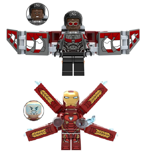 Набор минифигурок Мстители Железный Человек, Сокол / Iron Man, Falcon ...