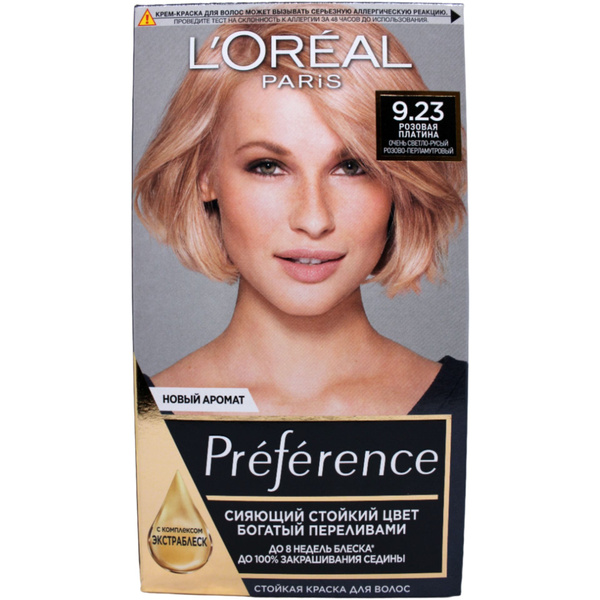 L'OREAL Preference Краска для волос 9.23 Розовая платина - купить с ...