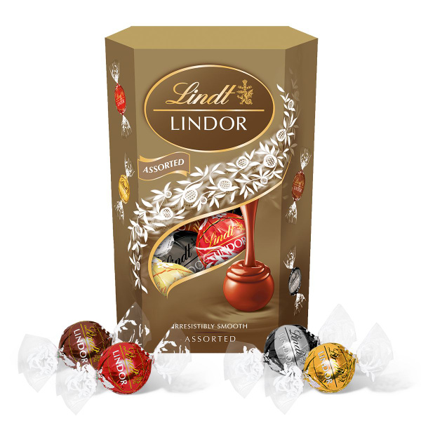 Шоколадные конфеты Линдор ассорти Lindt набор шоколадных конфет 200г ...