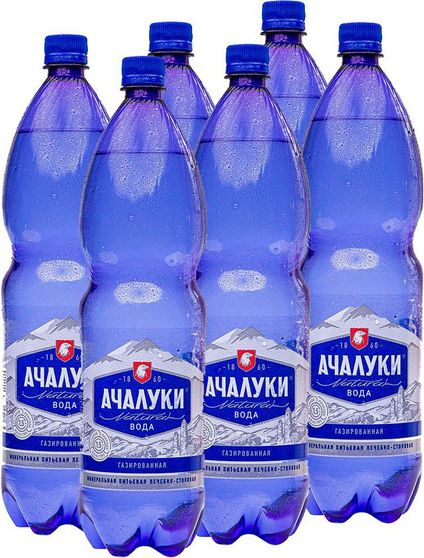 Вода газированная Ачалуки минеральная, 6 шт х 1,5 л - купить с ...