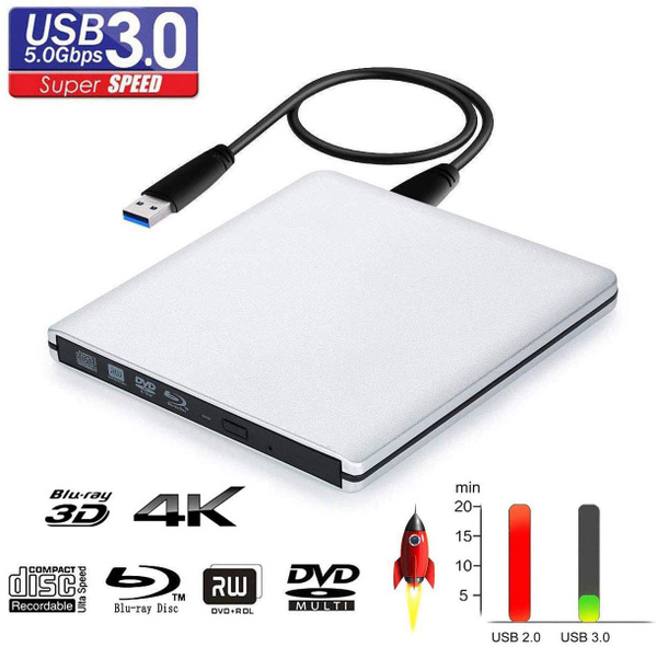 UHD 4K Blu-Ray горелка USB внешний оптический DVD-привод рекордер BD-RE ...