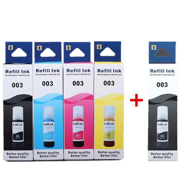 Расходник для печати EPSON 003墨水, Черный (black), Набор CMYK, для ...