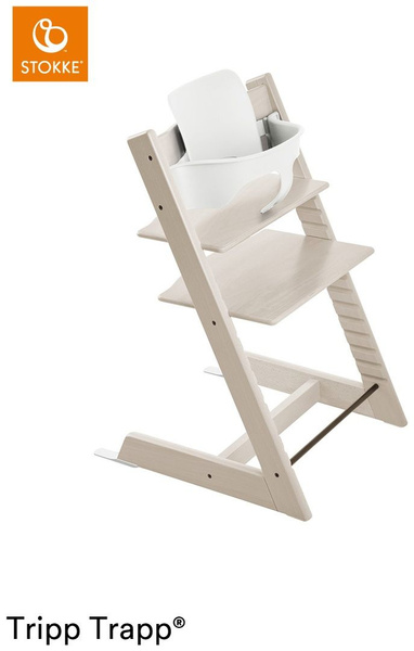 Стульчик для кормления Stokke Tripp Trapp Whitewash, бежевый - купить с ...