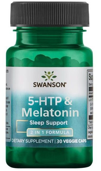 Характеристики Мелатонин, Swanson Ultra 5-Htp & Melatonin, 30 капс ...