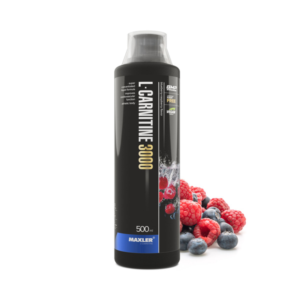 Л-Карнитин жидкий Maxler L-Carnitine 3000мг 500мл Черника-Малина купить ...