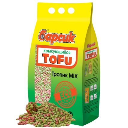 Наполнитель "Барсик" ToFu Тропик Микс 4,54 л Комкующийся - купить с ...