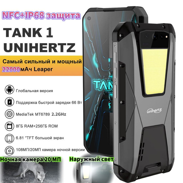 Смартфон Unihertz tank 2 с лазерным проектором - купить по выгодной ...