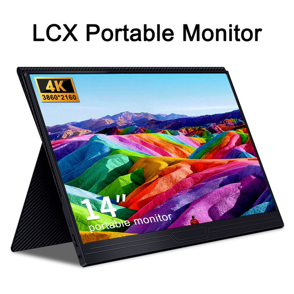 Монитор 14 "IPS 3840 * 2160 Портативный Второй экран,4K HDR Portable ...