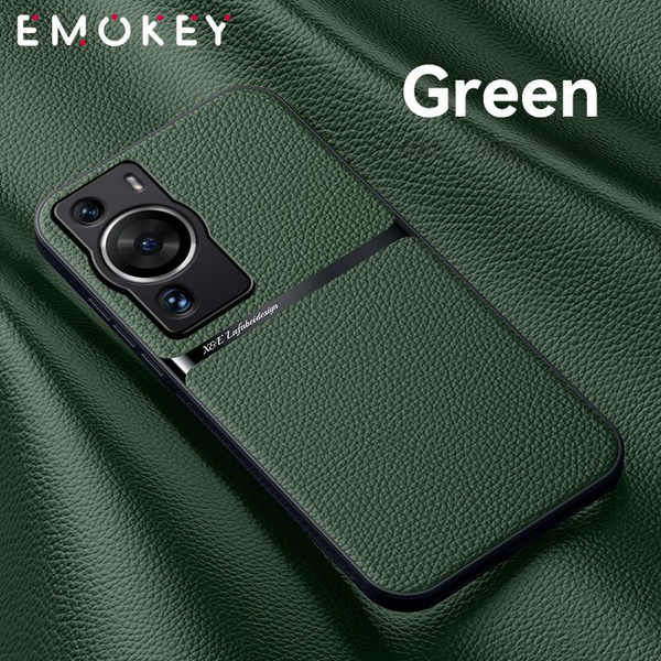 MagSafe чехол кожаный для Huawei P60 Pro / Хуавей Р60 Про, для ...
