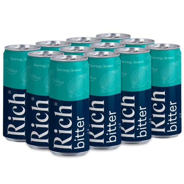 Тоник Rich ( Рич ) 0,33л Биттер Лемон, жб 12 шт - купить с доставкой по ...