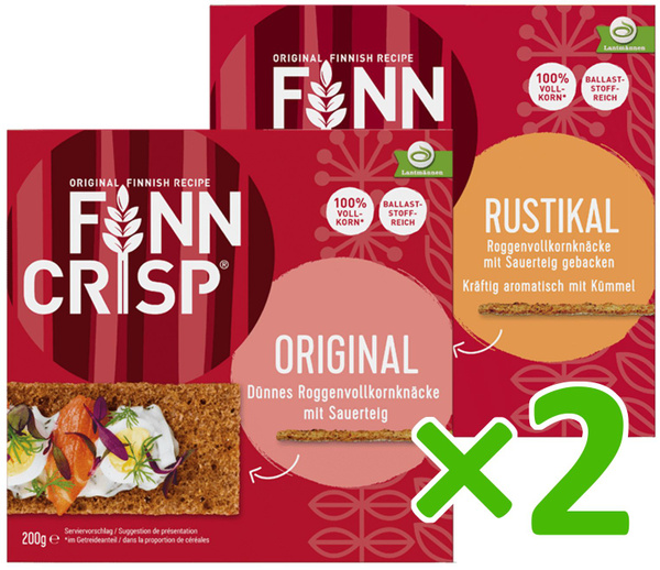 Хлебцы FINN CRISP Original + Тмин 2 пачки по 200 г, из Финляндии ...