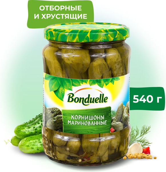 Корнишоны маринованные Bonduelle, 540 г купить на OZON по низкой цене ...