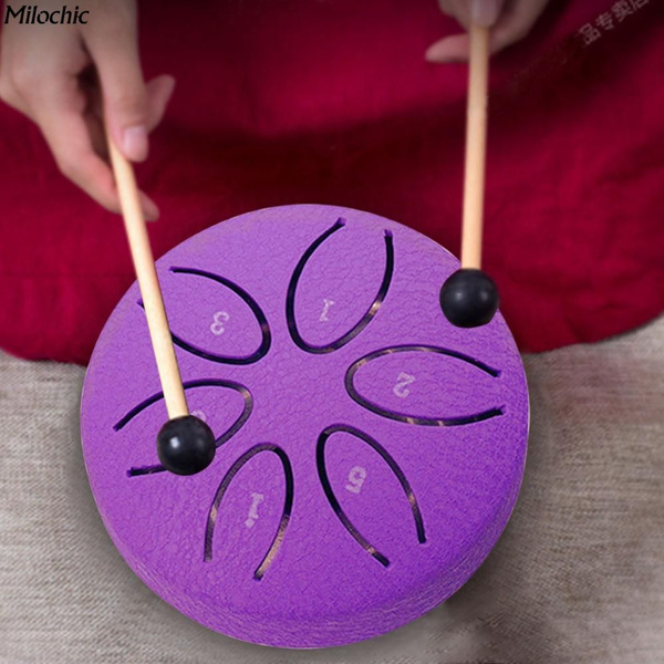 Мини эфирный барабан 3-дюймовый 6-тональный детский музыкальный ...