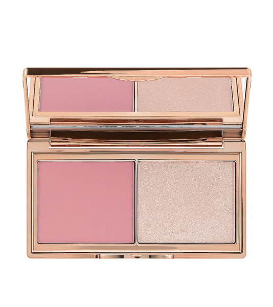 Палетка румяна и хайлайтер CHARLOTTE TILBURY Mini Hollywood Blush ...